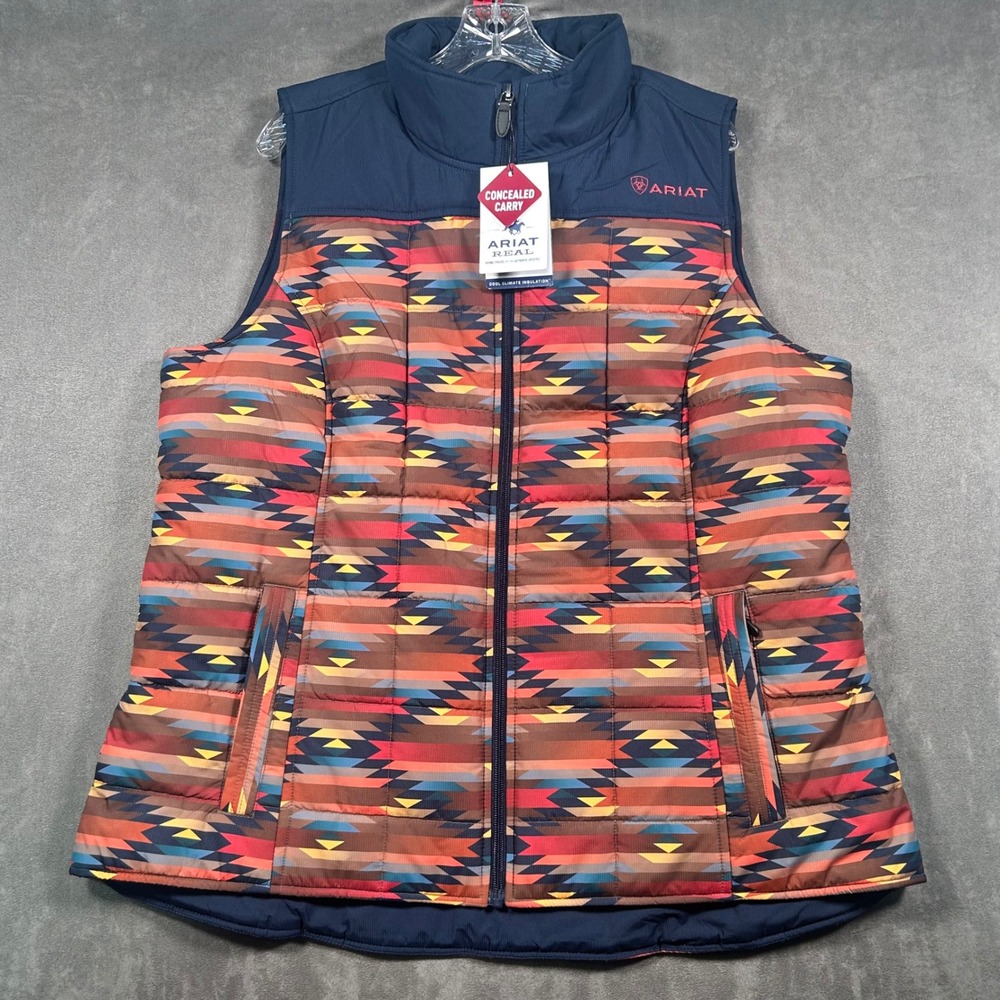Ariat Real Crius Insulated Vest Womens XXL Mirage Print Concealed Carry Aztec